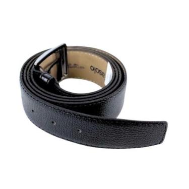 Imagem de Cinto Masculino Preto Fasolo Couro Plussize 135Cm