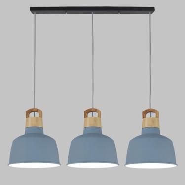 Imagem de Lustres pendentes modernos de metal, lustres lineares simples com 3 lâmpadas E26, luminária pendente nórdica para teto interno, luminárias pendentes para sala de jantar e ilha de cozinha, al