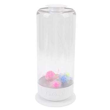 Imagem de EBTOOLS Lâmpada de água-viva, Luz LED de Mudança de 7 Cores Com Controle Remoto e 3 Velocidades de Fluxo de água, Motor Silencioso Sem Escova para Presentes de Decoração de Quarto de (WHITE)