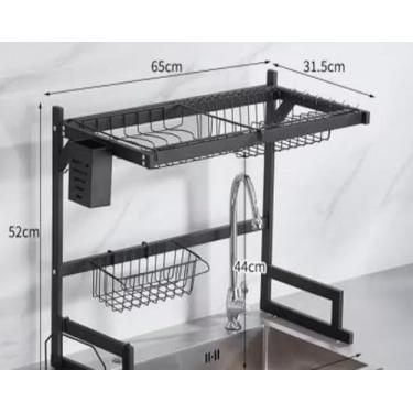 Imagem de Escorredor e Organizador de Louças de pratos