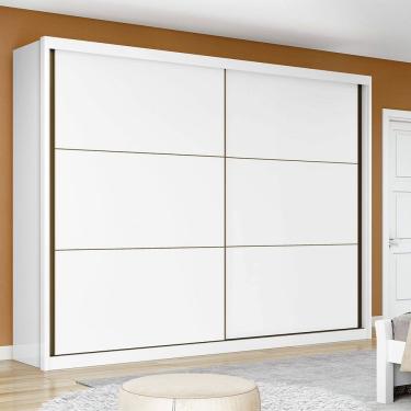 Imagem de Guarda Roupa Toronto 2 Portas Plus Branco Lopas