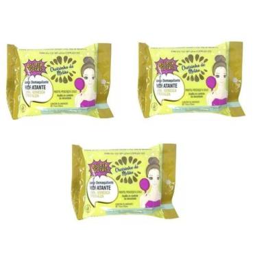 Imagem de Kit 3 Lenço Demaquilante Hidratante De Melão - Super Poderes