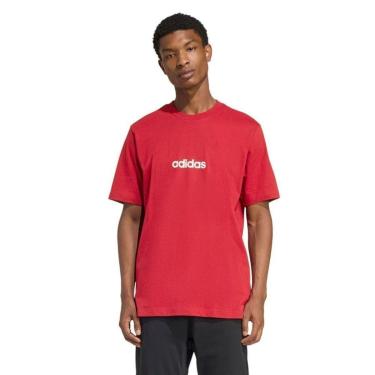 Imagem de Camiseta Adidas Essentials Logo Linear Masculina - Vermelho 2GG-Masculino
