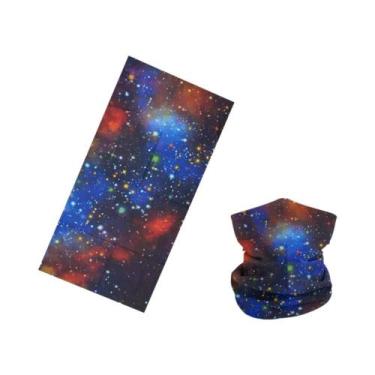 Imagem de Bandana Ciclística Unissex Com Estampa De Estrelas Do Céu, Sem Costura