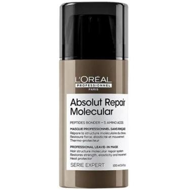 Imagem de Máscara Leave-in Absolut Repair Molecular L'Oréal restaura força e ela