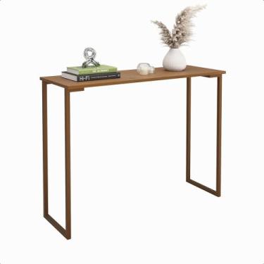 Imagem de Buffet Aparador Cantinho do café Dalia c/pés em aço Marrom - Casa Donn