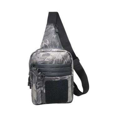 Imagem de Bolsa Tática Transversal Masculina Para Porte Velado De Armas De Fogo 