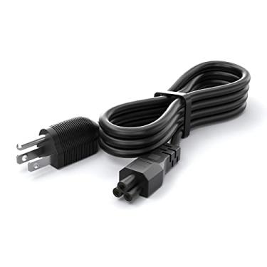 Imagem de Cabo de alimentação de 3 pinos para laptop, cabo de alimentação CA C5 de 1,2 m para notebook, cabo de alimentação de 2,5 A 250 V de substituição para impressoras HP, laptop e monitor HP Envy/ASUS/DELL