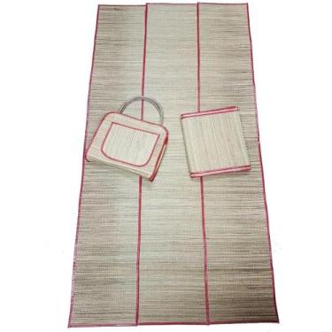 Imagem de Bolsa com Esteira de Palha -Vermelho - Arte Valle, Vermelho