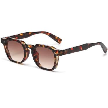 Imagem de Gafas de sol AIEYEZO retro cuadradas con montura gruesa UV400 unisex