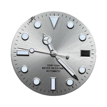 Imagem de Mostrador De Relógio Luminoso Sunburst 28.5mm Com Ponteiros Para Movim