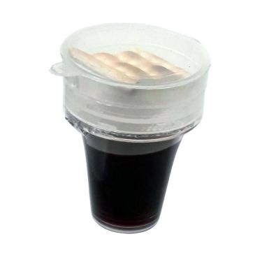 Imagem de Cálice Com Suco De Uva Lacrado Mais Pão Azimo Kit 48 Unidade