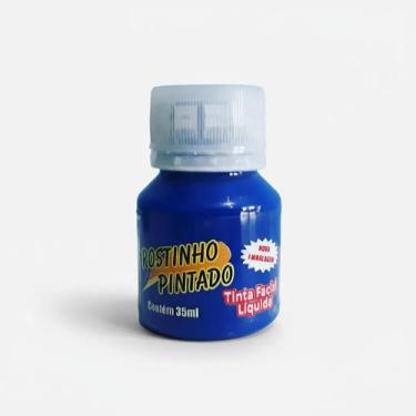 Imagem de Tinta para pintar o rosto Azul Escuro 35 ml Rostinho Pintado