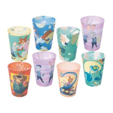 Imagem de Kit 8 Copos Zootopia 320 ml Para Lembrancinhas Filme Festa Infantil An