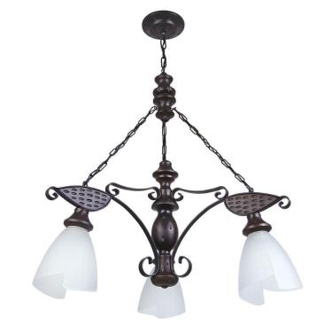 Imagem de Lustre Muller Rústico 3 Lâmpada Envelhecida 503e