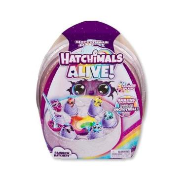 Imagem de Pack viveiro arco iris com 6 ovos surpresa - hatchimals alive
