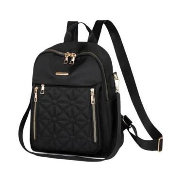 Imagem de Mochila Casual Unissex Para Viagem, Bolsa Quadrada Para Homens E Mulhe