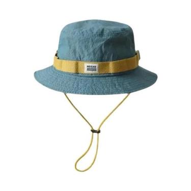 Imagem de Chapéu De Aba Larga Com Proteção UV, Ajustável, Respirável, Para Pesca