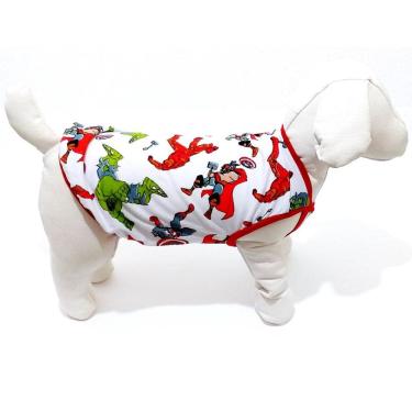 Imagem de Camiseta Estampa do Personagem Liga da Justiça branca M