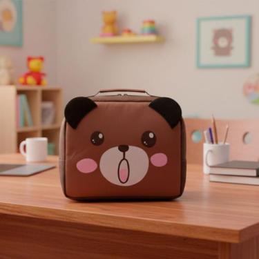 Imagem de Lancheira bolsa termica lanche escola infantil guarda marmita garrafa 