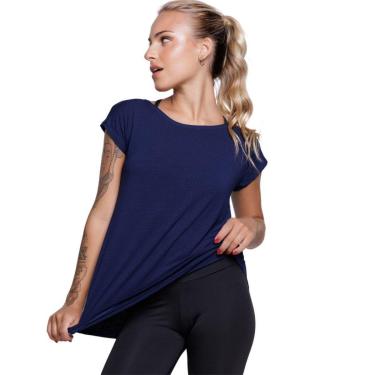 Imagem de Blusa Marcela Fitness Lisa Vekyo Manga Curta Treino Feminina-Feminino