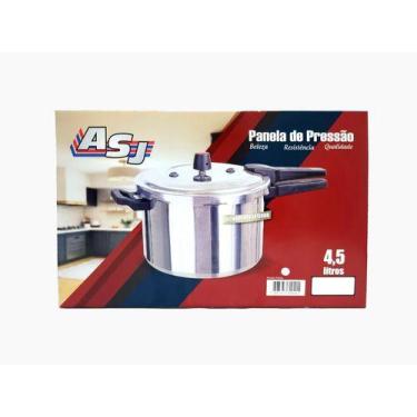 Imagem de Panela De Pressão Fechamento Externo 4,5 Litros Polida - Aluminio São 