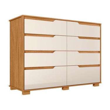Imagem de Cômoda 8 Gavetas Geórgia Freijó/Off White Moval - MOVAL MOVEIS, Freijó
