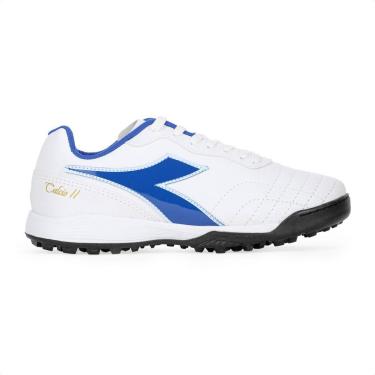 Imagem de Chuteira Diadora Society Calcio II Branco e Azul - Masculino-Masculino