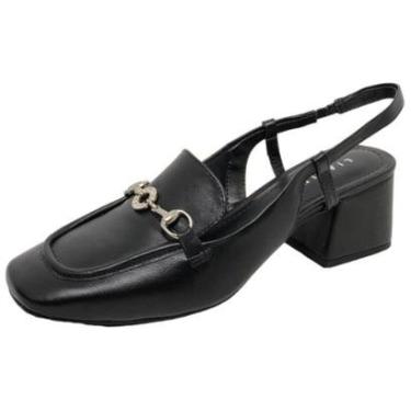 Imagem de Sapato Feminino Lia Line Slingback  Moderno Boneca Couro-Feminino