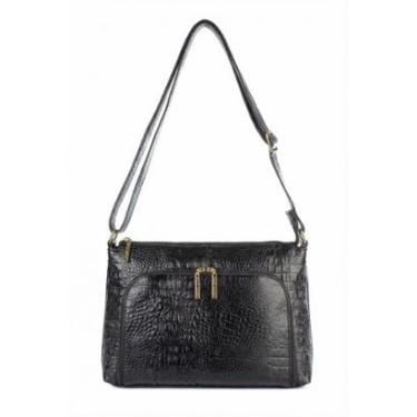 Imagem de Bolsa de couro croco tiracolo Ninna-Feminino