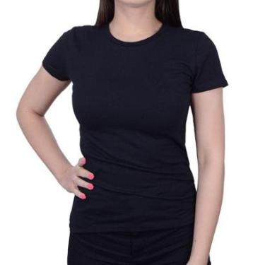 Imagem de Camiseta Feminina Lunender Cotton Preto - 00019-Feminino