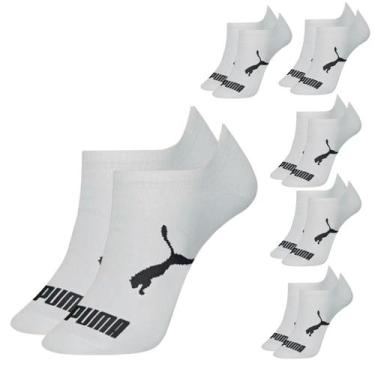 Imagem de Kit 9 Pares Meias Invisível Puma Sapatilha Adulto Original, 34/39, Bra