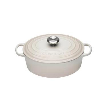 Imagem de PANELA OVAL LE CREUSET SIGNATURE 35CM EM FERRO FUNDIDO MERINGUE 21178357164430