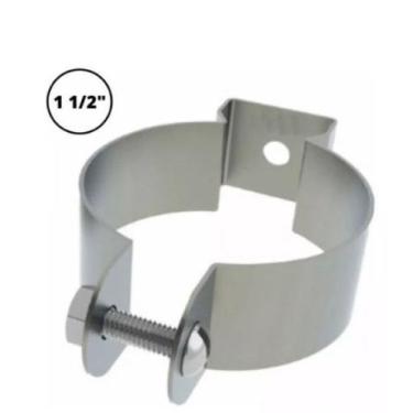 Imagem de Abraçadeira Galvanizada Tipo D 1.1/2 com Parafuso - Morelli