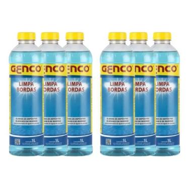 Imagem de Kit 6 Limpa Bordas Genco 1L Remoção de Gordura da Piscina