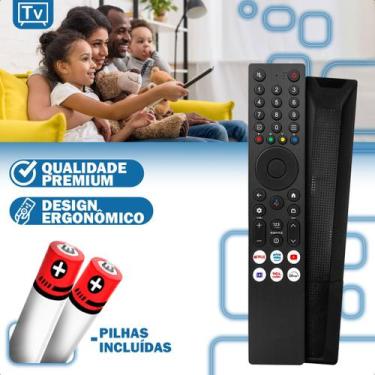 Imagem de Controle Remoto Compatível TCL com Google Assistente Atalhos Netflix P