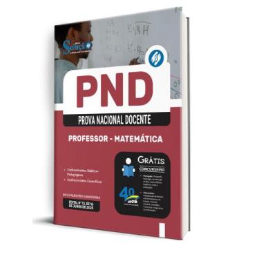 Imagem de Apostila PND (CNU Professores) - Professor - Matemática - Editora Solu