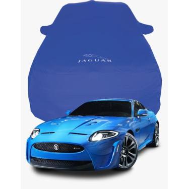 Imagem de Capa de Carro Jaguar XKR  Tecido  Lycra Premium - Cadilhe Capas, Azul 