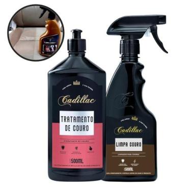 Imagem de Kit limpa couro + tratamento de couro cadillac - limpa e hidrata o seu