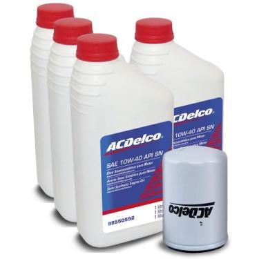 Imagem de Kit Troca Oleo 10w40 Filtro Semissintetico Acdelco Camry 2.2,3.0 corol