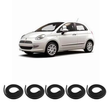 Imagem de Kit Borracha Vedação Das 4 Portas + Borracha Do Porta Malas Fiat 500 2