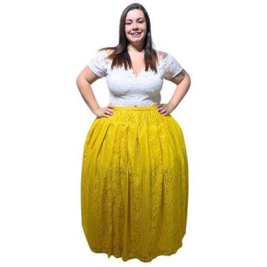 Imagem de Saia Renda 3m - - Motumba Asé, Amarelo 2, Único