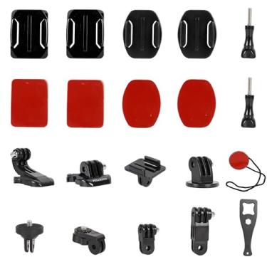 Imagem de Kit de acessórios de câmera de ação universal para GoPro Hero 13 12 11 10 9 8 Go pro Max 2 Insta360 X5/X4/X3 DJI OSMO Action 6 5 Pro Pocket 4 3 360 Cam, suporte adaptador de tripé adesivo base de