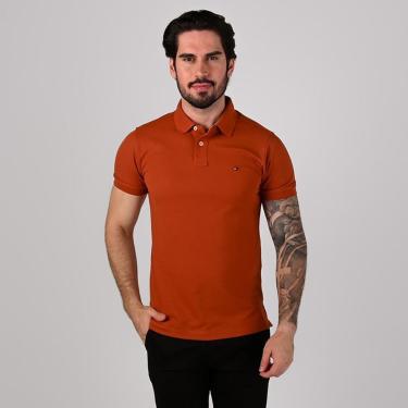 Imagem de Camisa Polo Tommy Hilfiger Terracota-Masculino