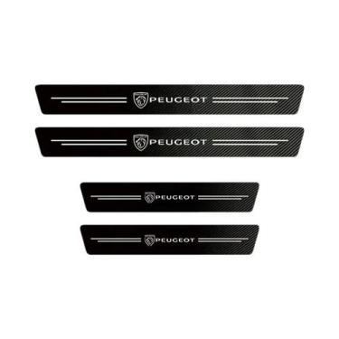 Imagem de Novo Protetor De Soleira De Porta De Carro Em Couro Para Peugeot 206 2