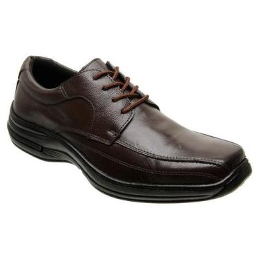 Imagem de Sapato Social Casual Masculino De Amarrar Conforto Em Couro 5020 - CWB