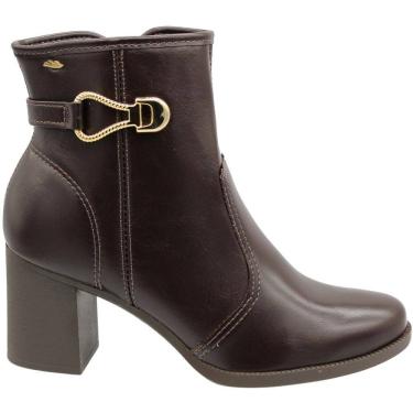Imagem de Bota Casual Dakota Vieri Ristretto Aplique Salto Médio Grosso Feminina