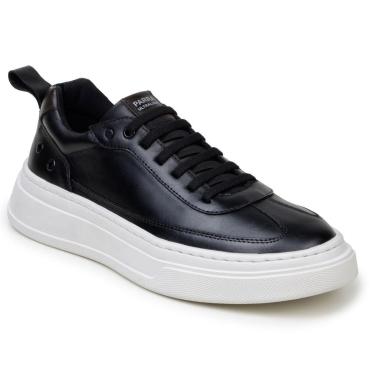 Imagem de Tênis Masculino Couro Sola Alta Moderno Casual-Masculino
