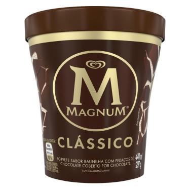 Imagem de Sorvete Baunilha Magnum Kibon 440ml Chocolate Belga Pote