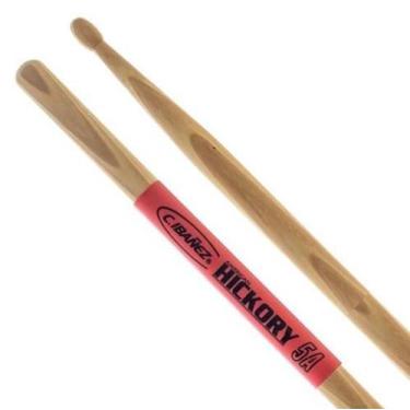 Imagem de Baqueta C. Ibañez Hickory SuperGrip 5AHSG Padrão 5A Punho Emborrachado
